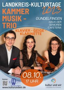 Kultur & Wir: Kammermusik - Klaviertrio mit Klarinette und Geige @ Haus der Senioren