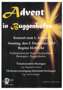 Advent in Buggenhofen @ Wallfahrtskirche "Maria Himmelfahrt"