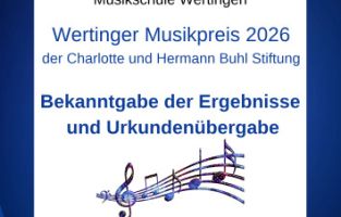 1-Wertinger Musikpreis 2026