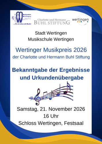 1-Wertinger Musikpreis 2026